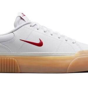 Nike Legacy White and Red Sneakers NWT